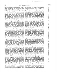 Conradi, Ludwig, ‘Zijt nuchter en waakt’ in De Arbeider, 11e jrg., okt. 1914, blz. 33-37. (blad 4) 